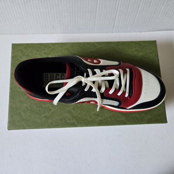 NIB Gucci Mac80 black leather Sneakers G 11.5 US 12-12.5 - Picture 8 of 13